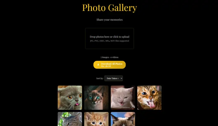 Event Photo Share - Self-Hosted Photo Gallery