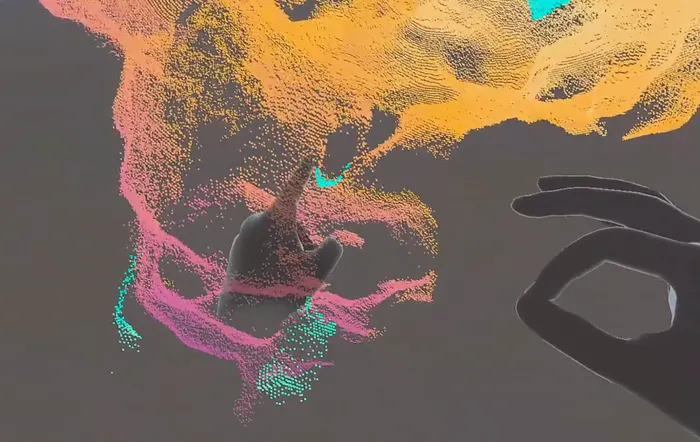 Hand-tracked 3D Data Selection of Point Clouds in XR