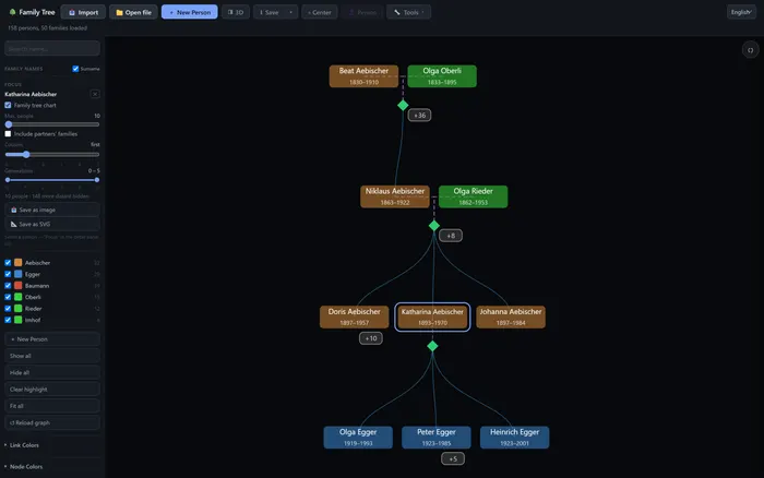 Stemma - A Browser-Based GEDCOM Viewer and Editor
